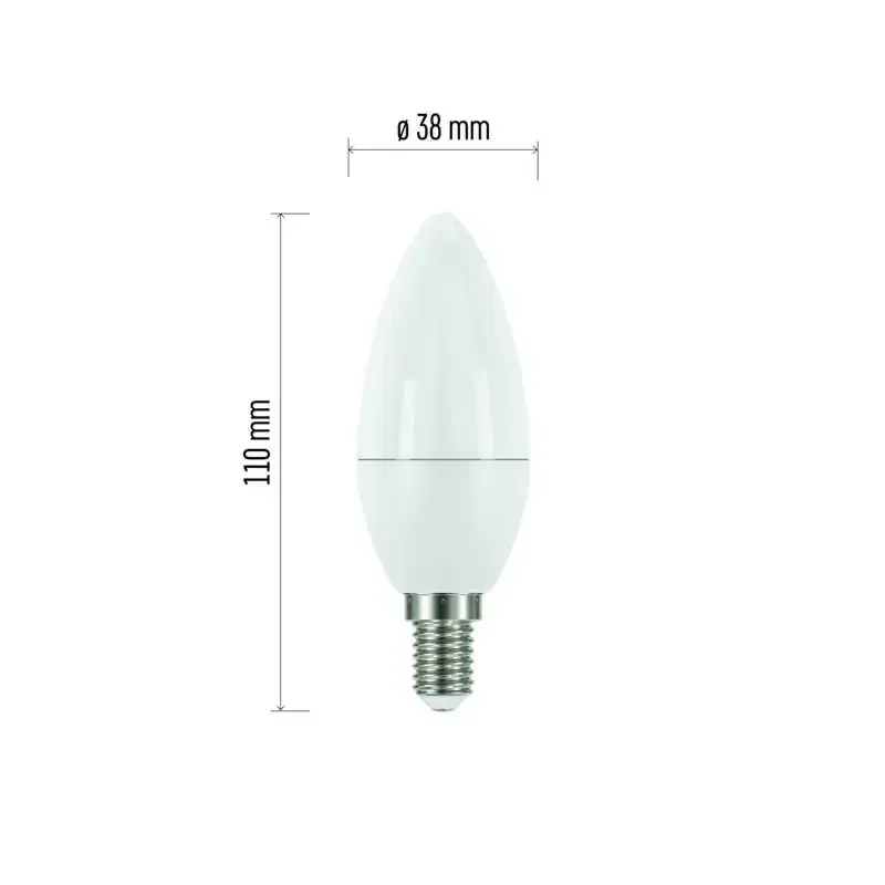 Klasická sviečka 7,3W E14 teplá biela LED žiarovka - 1525731212
