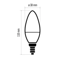 Klasická sviečka 7,3W E14 teplá biela LED žiarovka - 1525731212