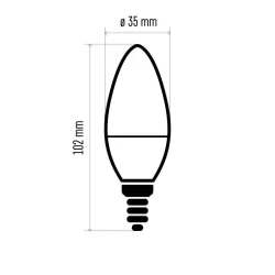 True Light 4,2W E14 LED žiarovka teplá biela - 1525731220