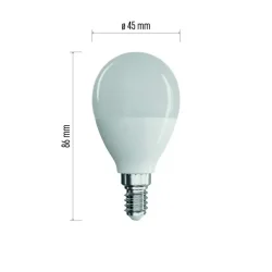 Klasická mini guľôčková žiarovka LED 7,3 W E14 neutrálnej bielej farby - 1525731411