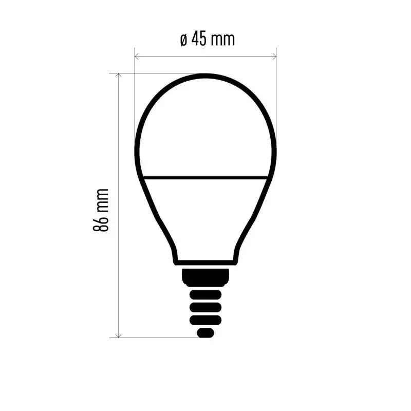 Klasická mini guľôčková žiarovka LED 7,3 W E14 neutrálnej bielej farby - 1525731411