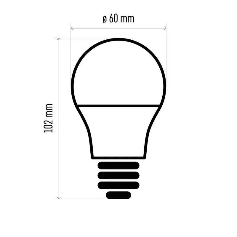 True Light LED žiarovka 7,2W E27 teplá biela - 1525733245