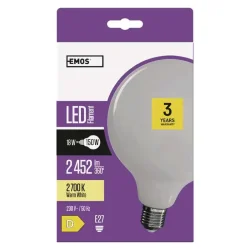LED žiarovka G125 18W E27 teplá biela - 1525733253