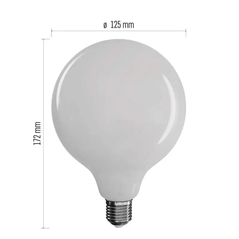 LED žiarovka G125 18W E27 teplá biela - 1525733253
