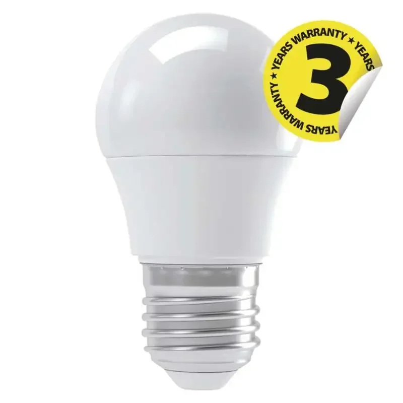 Klasická mini guľôčková 4,1W neutrálne biela LED žiarovka E27 - 1525733406