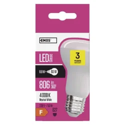 Klasická LED žiarovka R63 8,8W E27 neutrálna biela - 1525733410