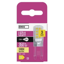 LED žiarovka Classic JC 2,5W G9 teplá biela - 1525736209