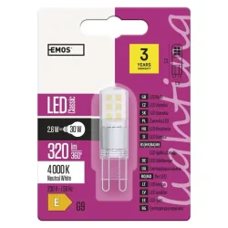 LED žiarovka Classic JC 2,6W G9 neutrálna biela - 1525736405