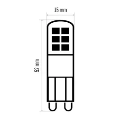 LED žiarovka Classic JC 2,6W G9 neutrálna biela - 1525736405