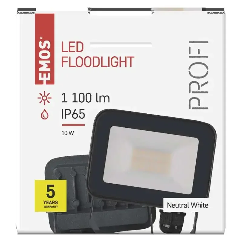 LED reflektor INOVO 10 W, sivý, neutrálna biela - 1531242612