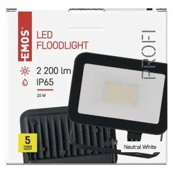 LED reflektor INOVO 20 W, sivý, neutrálna biela - 1531242622
