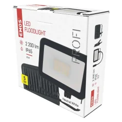 LED reflektor INOVO 20 W, sivý, neutrálna biela - 1531242622