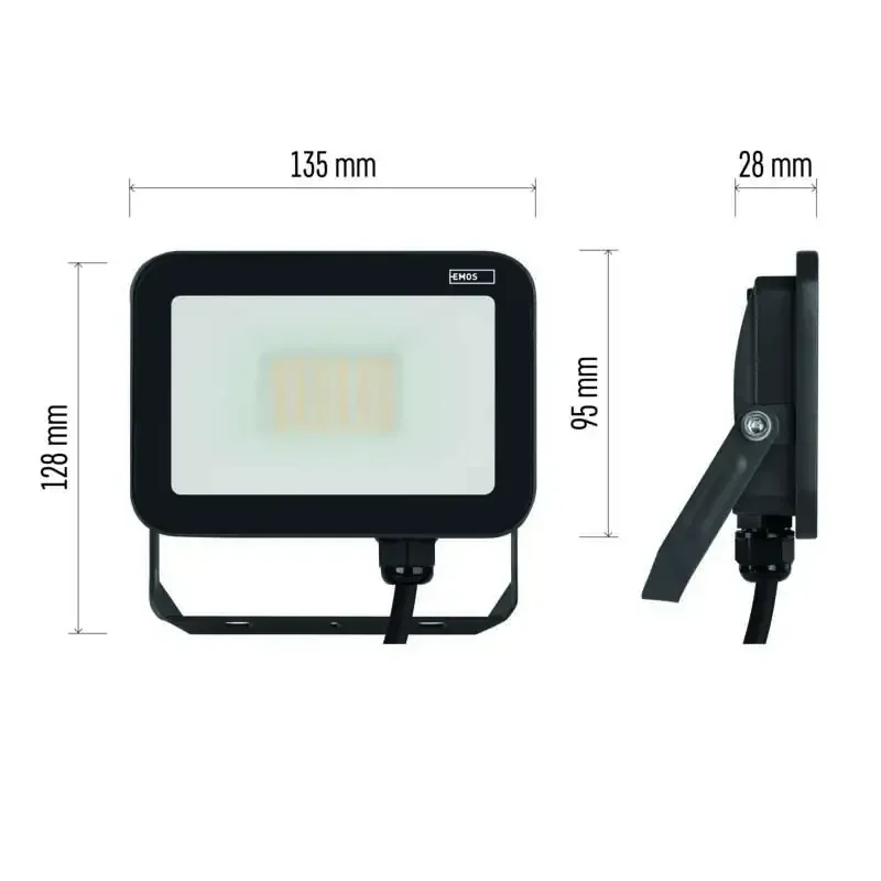 LED reflektor INOVO 20 W, sivý, neutrálna biela - 1531242622