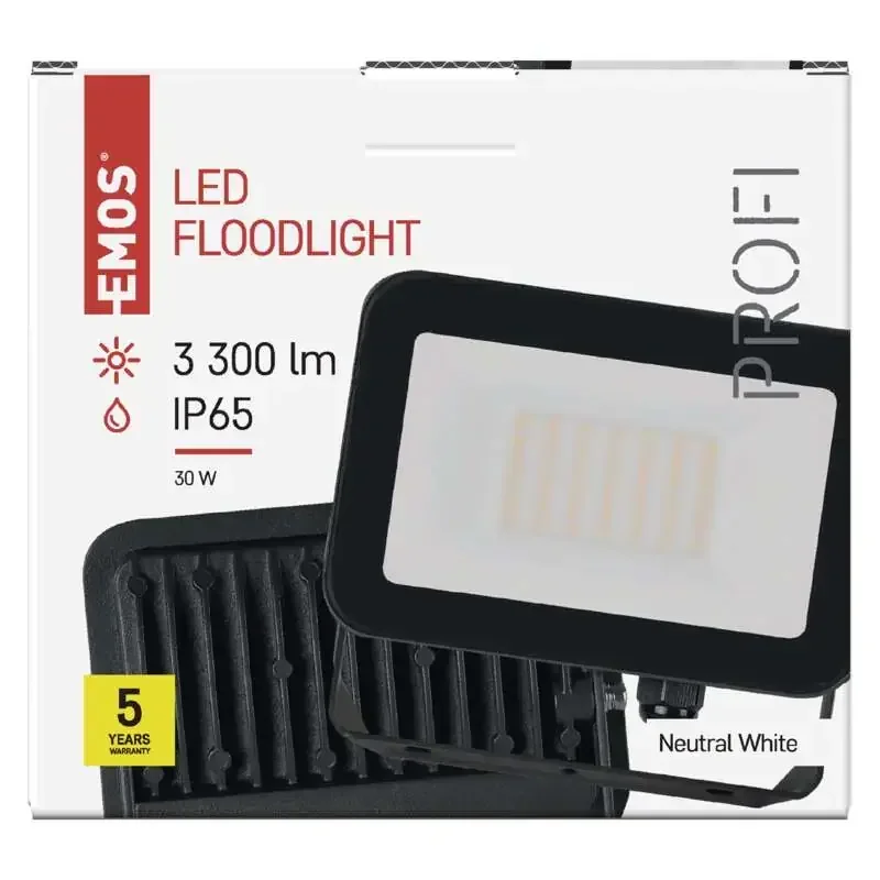 LED reflektor INOVO 30 W, sivý, neutrálna biela - 1531242632