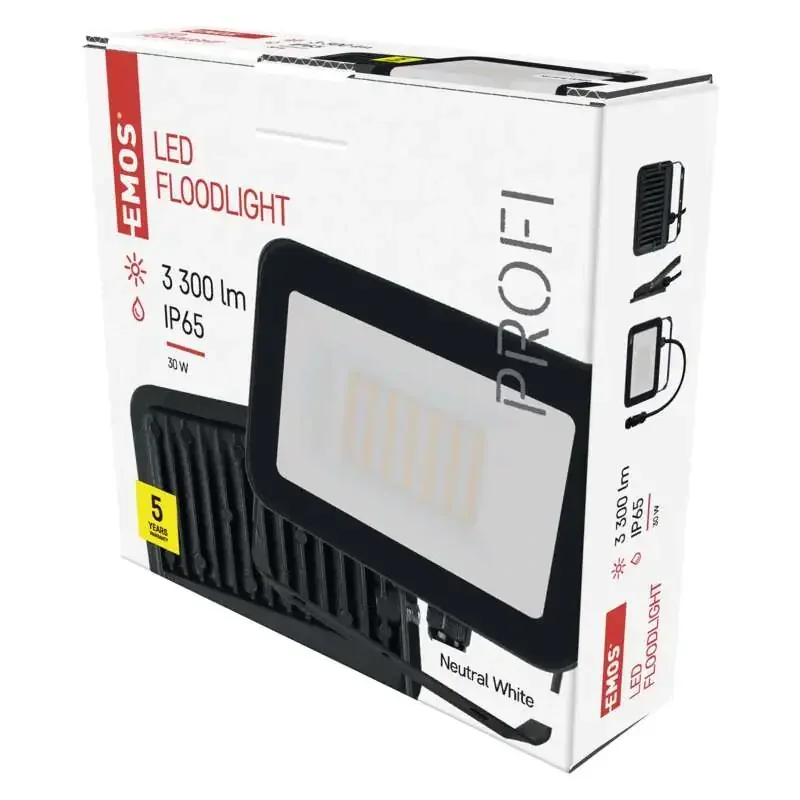 LED reflektor INOVO 30 W, sivý, neutrálna biela - 1531242632