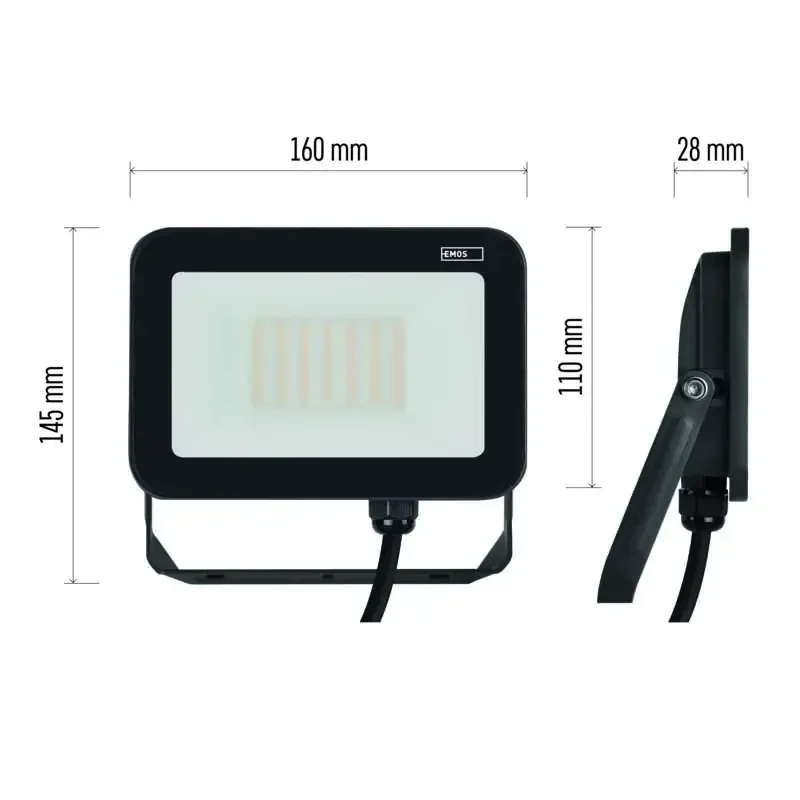 LED reflektor INOVO 30 W, sivý, neutrálna biela - 1531242632