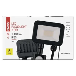 INOVO LED reflektor so senzorom pohybu, 10 W, sivý, neutrálna biela - 1531242712