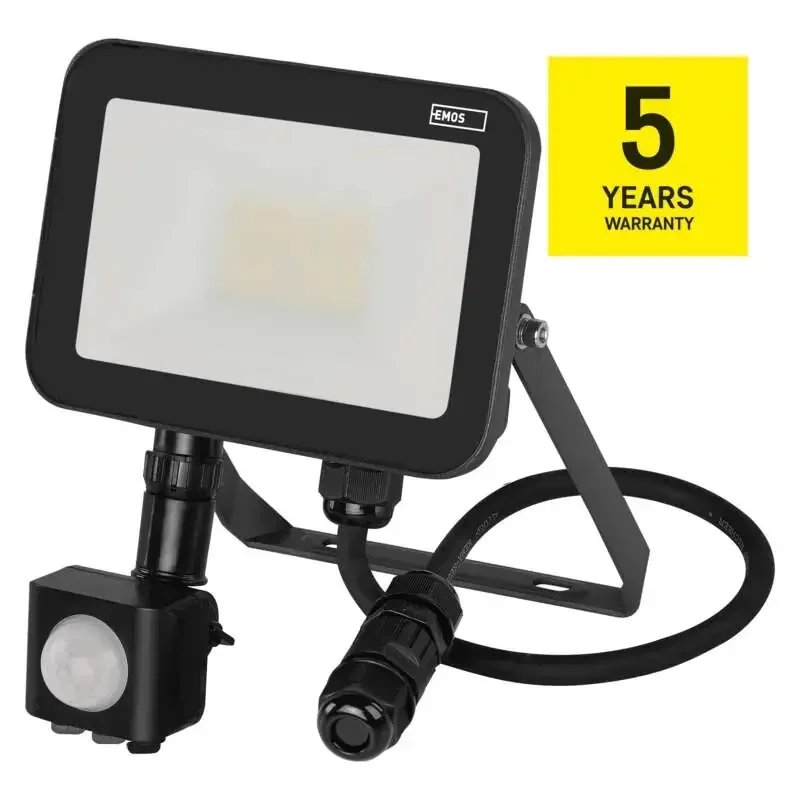 INOVO LED reflektor so senzorom pohybu, 20 W, sivý, neutrálna biela - 1531242722