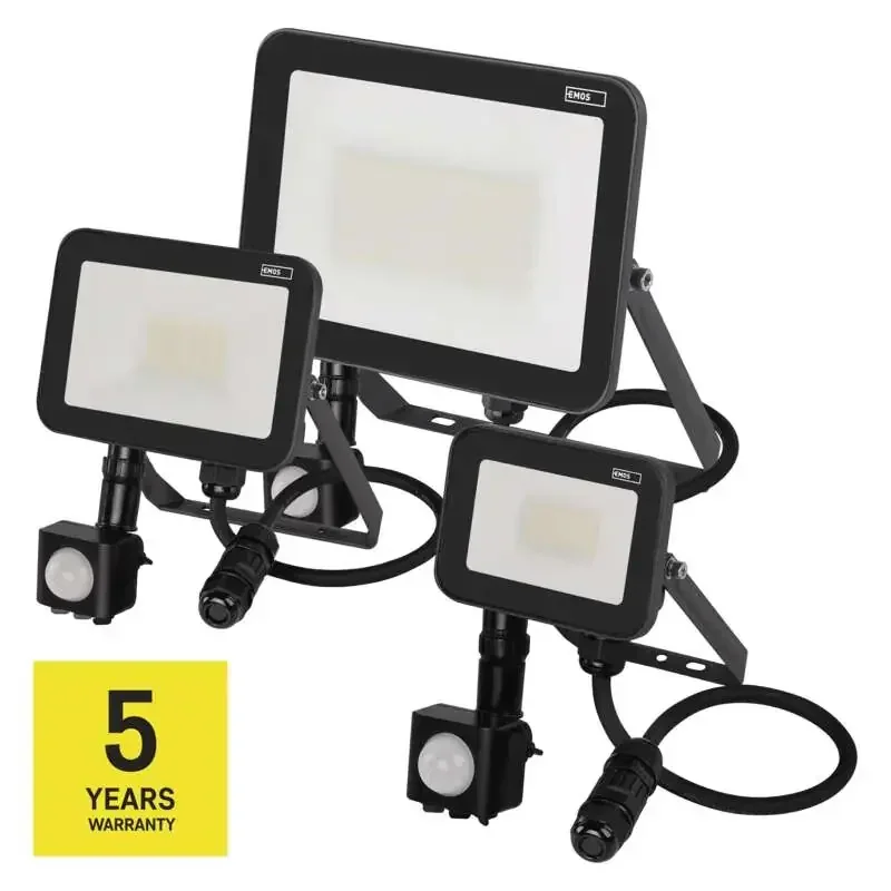 INOVO LED reflektor so senzorom pohybu, 20 W, sivý, neutrálna biela - 1531242722
