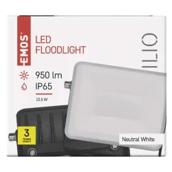 ILIO 10,5 W LED reflektor, čierny, neutrálna biela - 1531252510