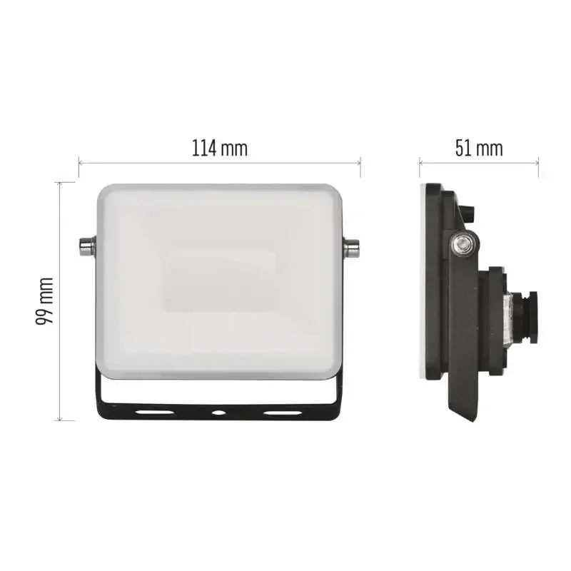 ILIO 10,5 W LED reflektor, čierny, neutrálna biela - 1531252510