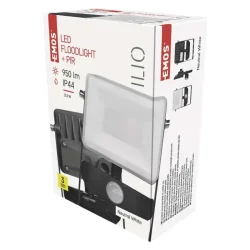 ILIO LED reflektor so senzorom pohybu, 10,5 W, čierny, neutrálna biela - 1531252910