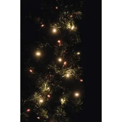 Vianočná reťaz LED pulzujúca, 12 m, jantárová/červená, časovač - 1534190800
