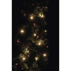 Vianočná reťaz LED pulzujúca, 12 m, jantárová/červená, časovač - 1534190800