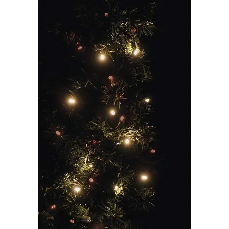 Vianočná reťaz LED pulzujúca, 12 m, jantárová/červená, časovač - 1534190800