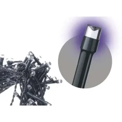 Pripojenie štandardnej vianočnej reťaze LED, 10 m, fialová - 1534990036