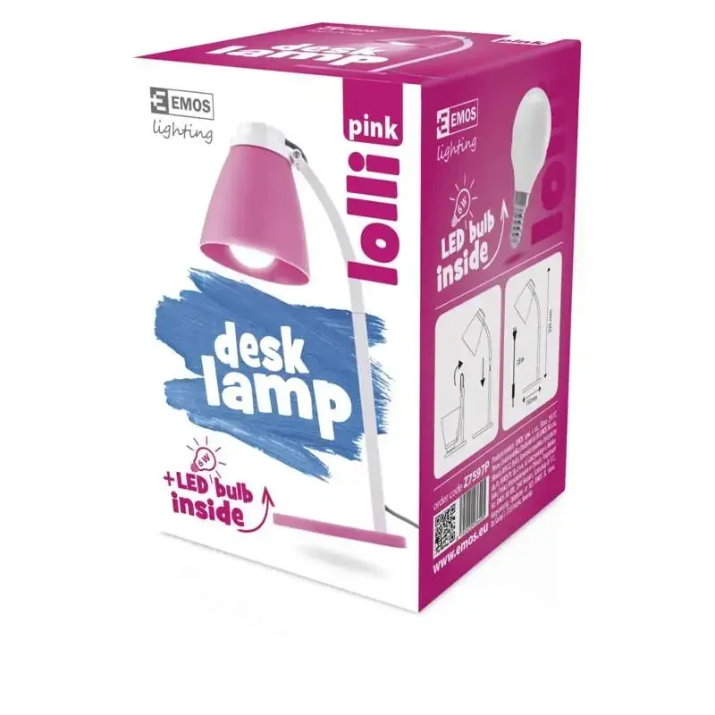 Stolná lampa LOLLI s LED žiarovkou, ružová - 1538110200