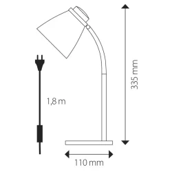Stolná lampa LOLLI s LED žiarovkou, ružová - 1538110200