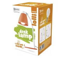 Stolná lampa LOLLI s LED žiarovkou, oranžová - 1538110500
