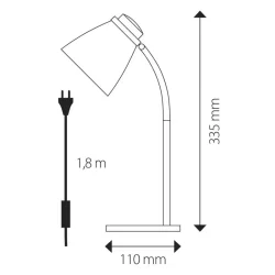 Stolná lampa LOLLI s LED žiarovkou, oranžová - 1538110500