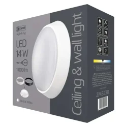 LED svietidlo ZURI 22 cm, 14 W, neutrálna biela, IP54 - 1539072141