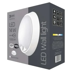 LED svietidlo ZURI so senzorom pohybu, 22 cm, 14 W, neutrálna biela, IP54 - 1539072240