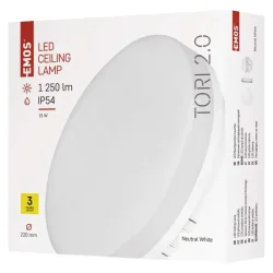 LED svietidlo TORI 22 cm, 15 W, neutrálna biela, IP54 - 1539082150