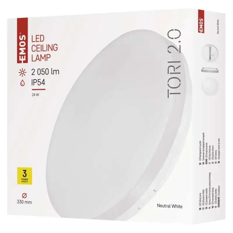 LED svietidlo TORI 33 cm, 24 W, neutrálna biela, IP54 - 1539082240