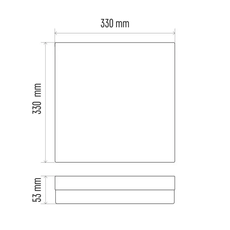 LED svietidlo TORI 33 x 33 cm, 24 W, neutrálna biela, IP54 - 1539082241