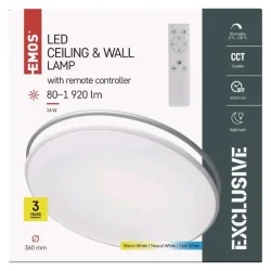 LED svietidlo ALVI 36 cm, 24 W, teplá studená biela, stmievateľné s diaľkovým ovládaním - 1539084002 LED svietidlo ALVI 36 cm, 24 W, teplá studená biela, stmievateľné s diaľkovým ovládaním - 1539084002