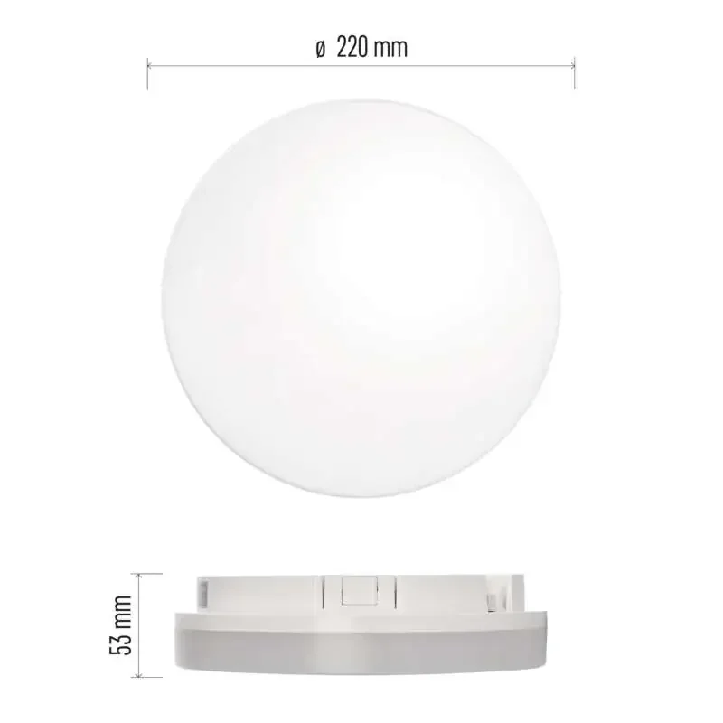 LED svietidlo so senzorom pohybu TORI 22 cm, 15 W, neutrálna biela, IP54 - 1539085150
