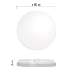LED svietidlo so senzorom pohybu TORI 33 cm, 24 W, neutrálna biela, IP54 - 1539085240