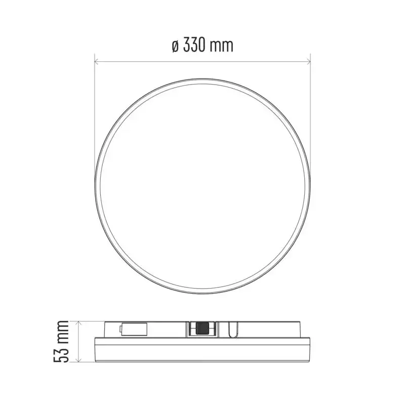 LED svietidlo so senzorom pohybu TORI 33 cm, 24 W, neutrálna biela, IP54 - 1539085240