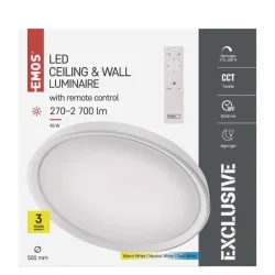 Svietidlo ILVI LED 50 cm, 45 W, teplá studená biela, stmievateľné s diaľkovým ovládaním - 1539094450
