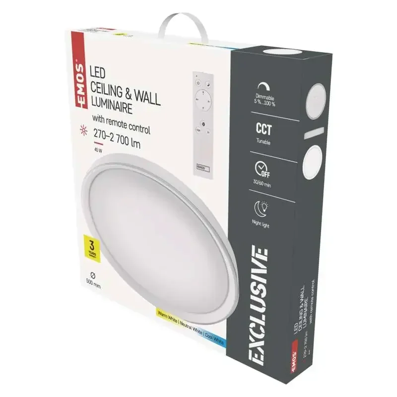 Svietidlo ILVI LED 50 cm, 45 W, teplá studená biela, stmievateľné s diaľkovým ovládaním - 1539094450