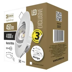 LED reflektor SIMMI 9 cm, 5 W, neutrálna biela - 1540115570