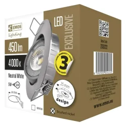 LED reflektor SIMMI 8 cm, 5 W, neutrálna biela - 1540125570