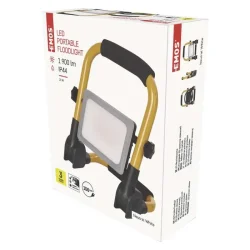 Prenosný LED reflektor ILIO, 21 W, čierna/žltá, neutrálna biela - 1542033220