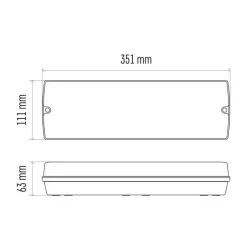 LED núdzové osvetlenie NESSI 3 W, 3 h, IP65 - 1548111000