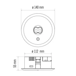 ORSU 3 W, 3 h LED núdzové osvetlenie - 1548131000